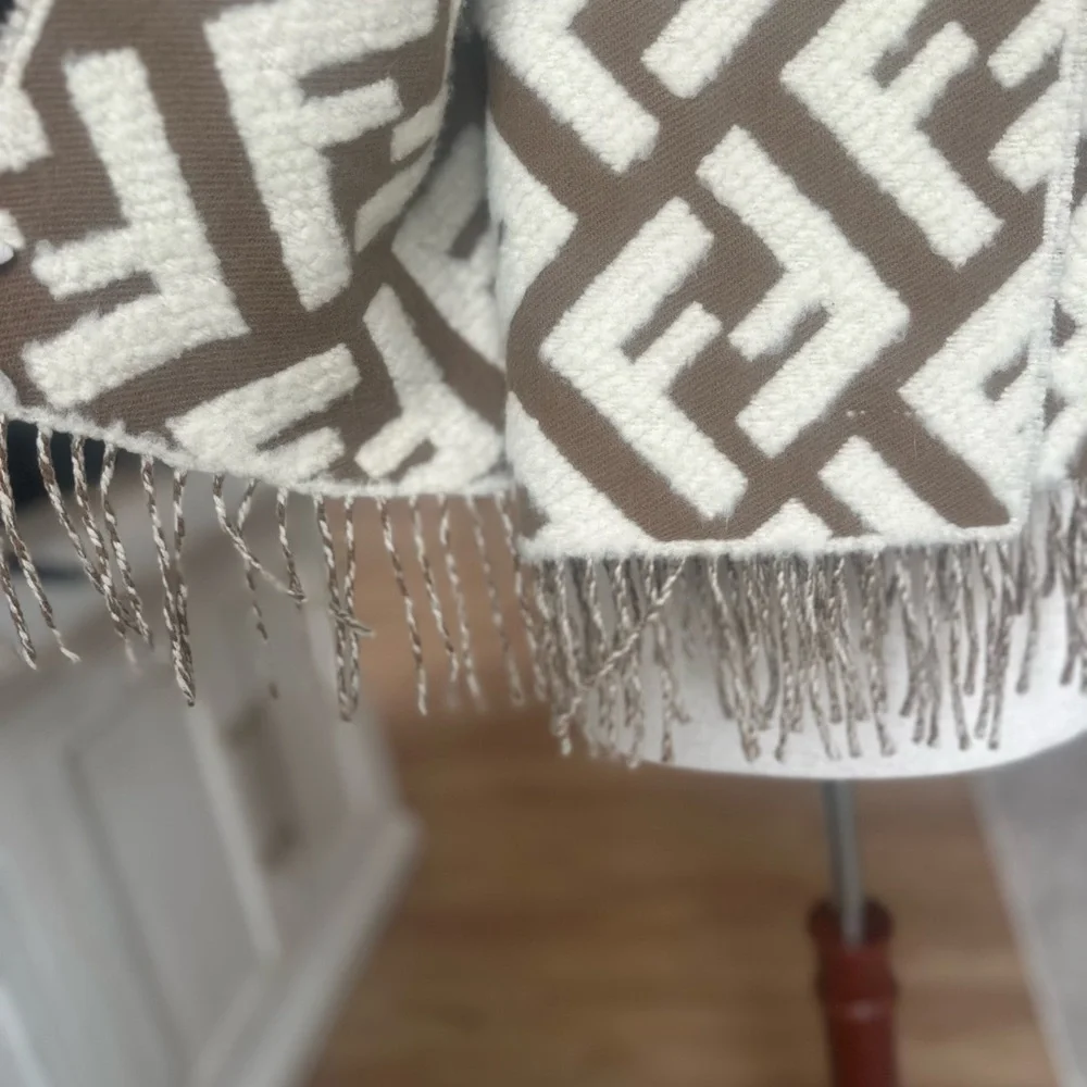 Fendi - Vintage Zucca Logo Printed Scarf